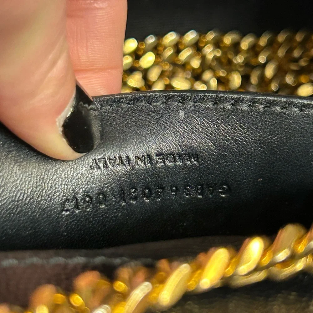 YSL KATE MEDIUM IN GRAIN DE POUDRE EMBOSSED LEATHER - Picture 4 of 9